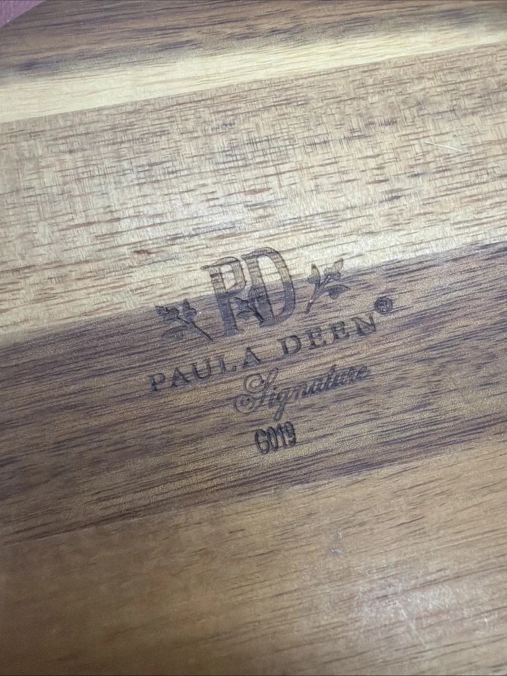Paula Deen Wood Salt Box Cellar Keeper 3 Divided Compartments w/ Swivel Lid 8